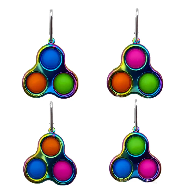 Лидер продаж, фиджет-игрушки, металлическая цветная Русалка с пузырьками, сенсорная игра, силиконовая игрушка с простым затемнением, снятие стресса, забавный подарок