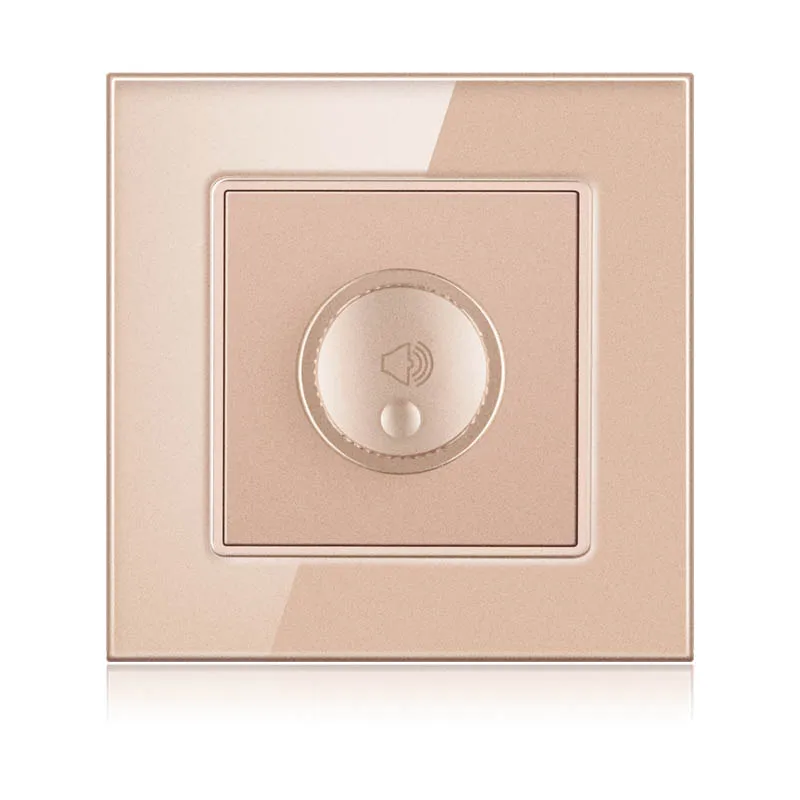 Professional switch factory international universal crystal glass panel tuning wall switch