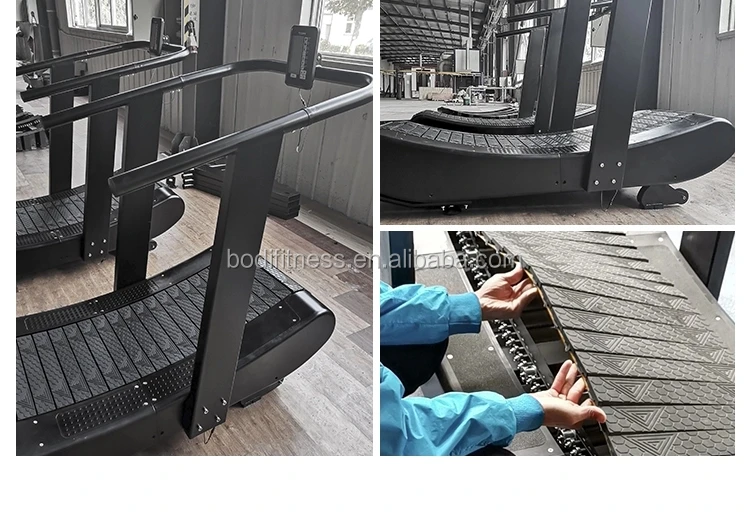 commercial curved manual no motor unpowered and motorless treadmill running machine Curve treadmill