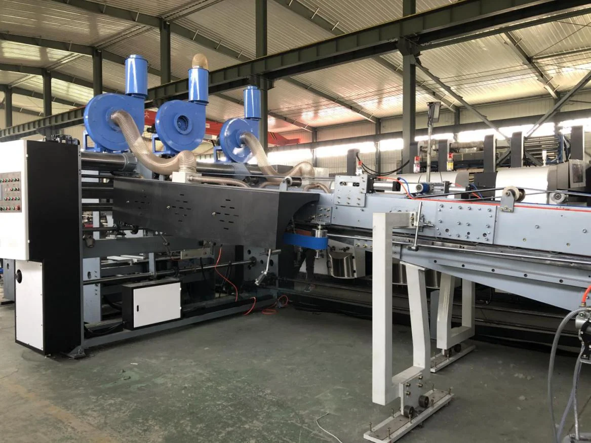 Полностью автоматическая Гофрированная коробка печати складной склеиватель высокая скорость