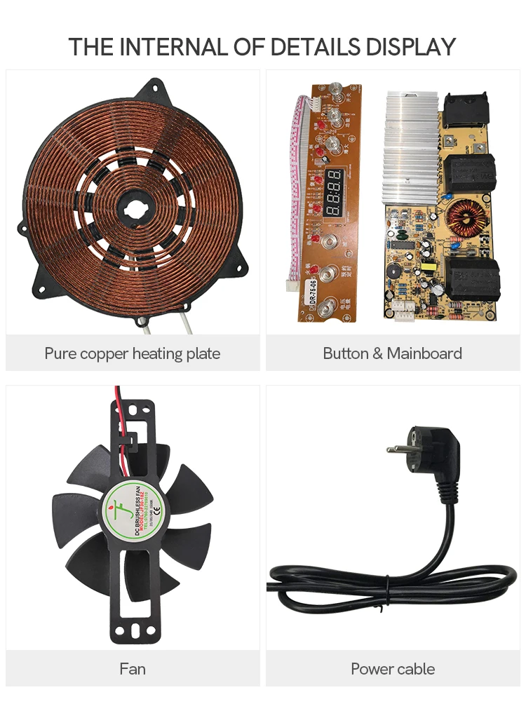 High Quality Portable Infrared Cooker Induction 2000W Key Control Cooktop Induction Cooker