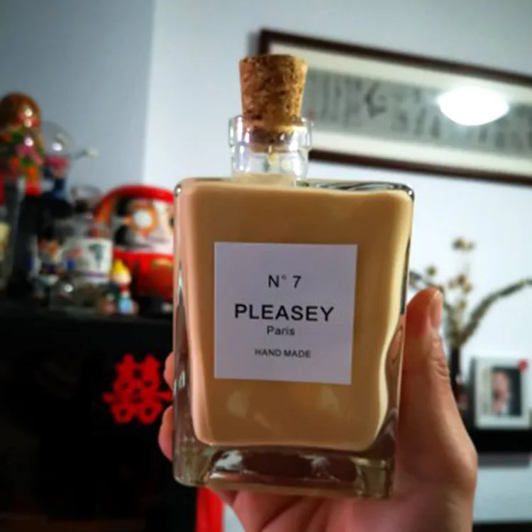 8/16oz Glass Milk Coffee Beverage Drink Bottle Empty Glass Juice Bottles With Lid