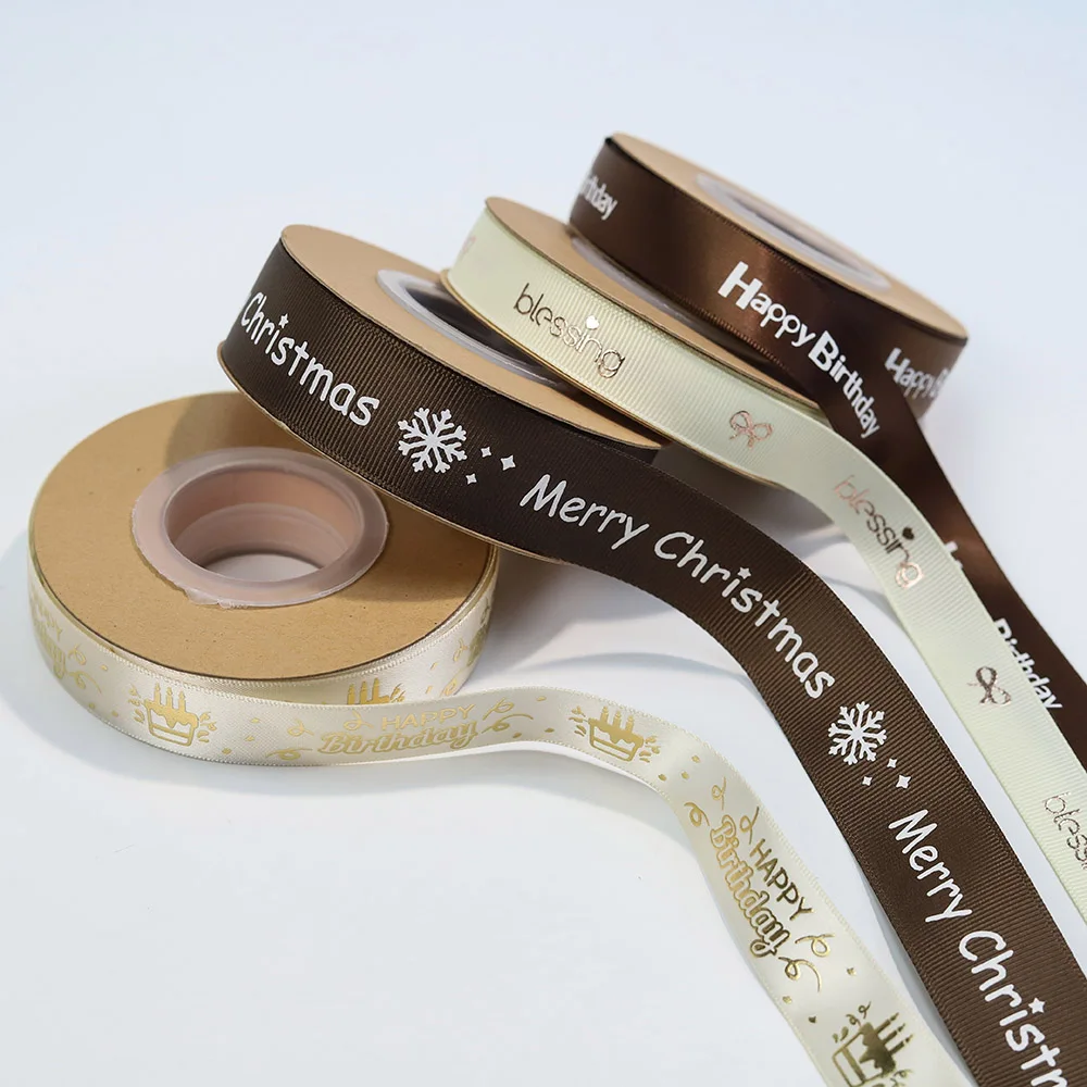 High Quality Mica Color Grosgrain Satin Ribbon Roll Double-Face Ribbons Gift Crafting Festival Celebrations Manufacture Fabric