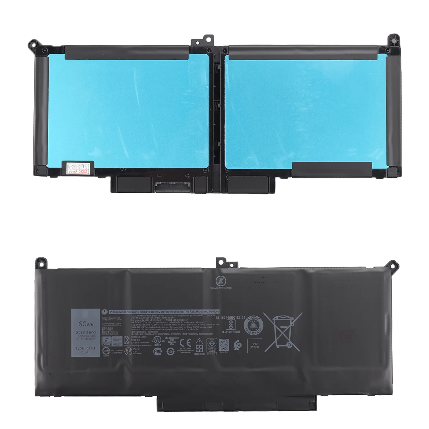 Совершенно новый Аккумулятор для ноутбука F3YGT ДЛЯ DEL Latitude 7480 2X39G 12 7000 7280 7290 13 7380 7390 14 7480