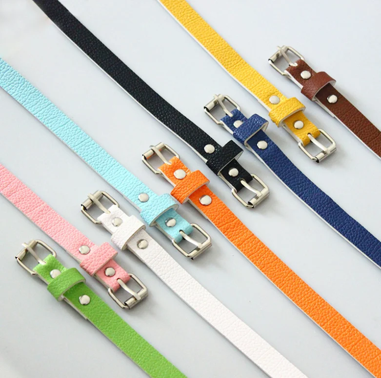 OEM модный и тонкий женский ремень из искусственной кожи разных цветов