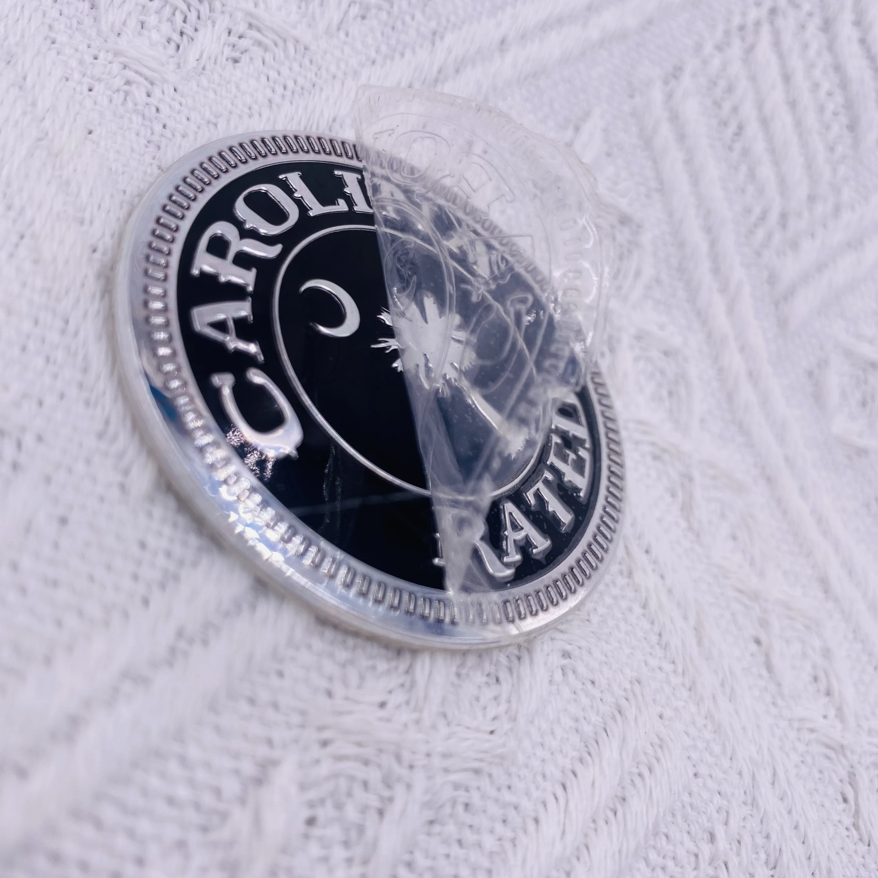 2023 Popular Design Customization Lettering Pictures Aluminum metal Waterproof Nameplate Embossed Sticker