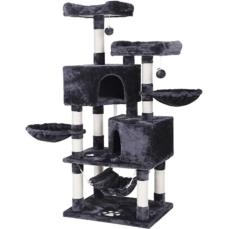 New customizable Cat Tower Furniture Kitty Activity Center Kitten Play House Multi-Level Cat Tree Condo for cat