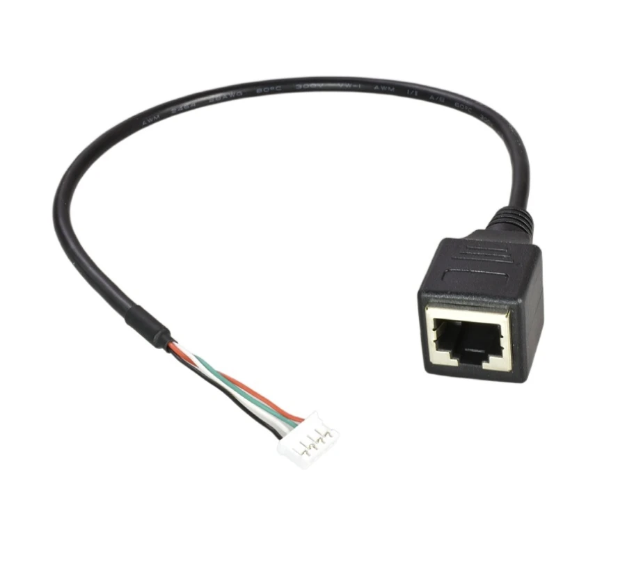 Industrial control motherboard pin wire PH2.0 1.25mm 1.5mm to RJ45 network bus adapter 4P terminal touch screen wire