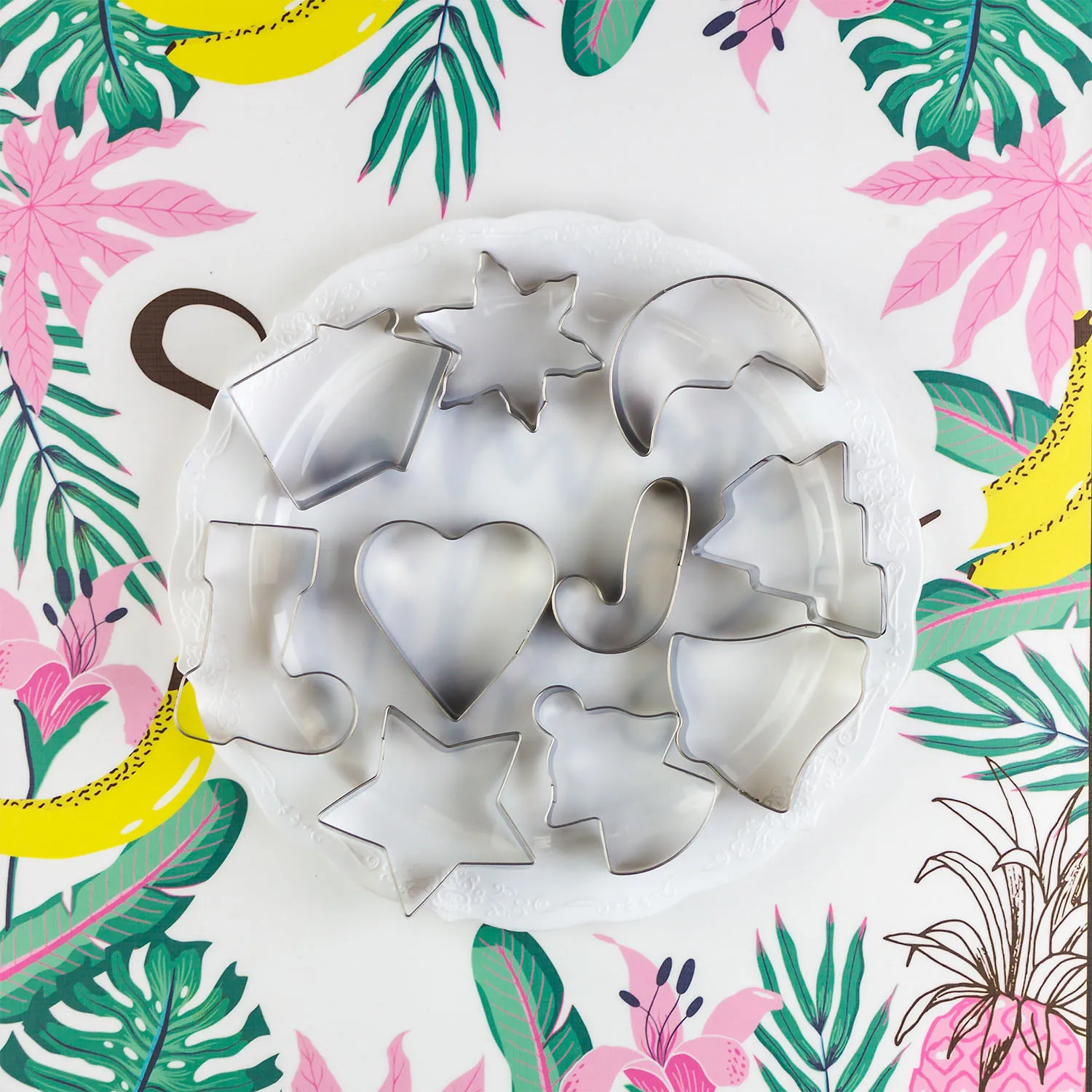 
Holiday cookies cutters set 10-PCS Christmas cookie Cutter a variety of shapes 