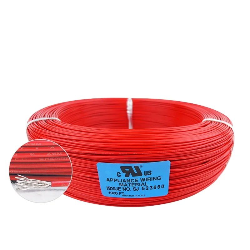 1000FT/R FEP wire 1332 16AWG 18AWG 20AWG lead out connecting wires for electronic equipment/temperature sensors electrical wire