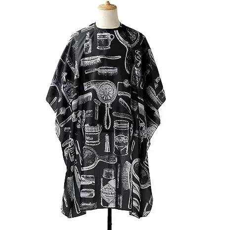 Hot Sale Logo Custom Hairdressing Cape Apron Kapper Capes Barber High Quality White Waterproof Cape Hairdresser