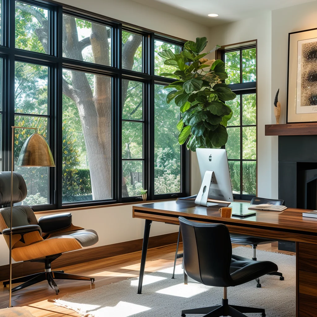 Hurricane impact house customs triple double glazed glass picture window Magnetic blinds turn tilt thermal break casement window