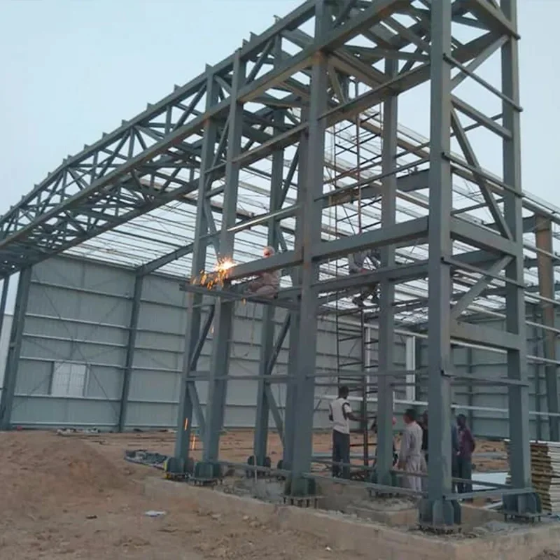 Prefabricated Metal Building Warehouse Workshop Heavy Light Steel Structure Building Shed Hangar