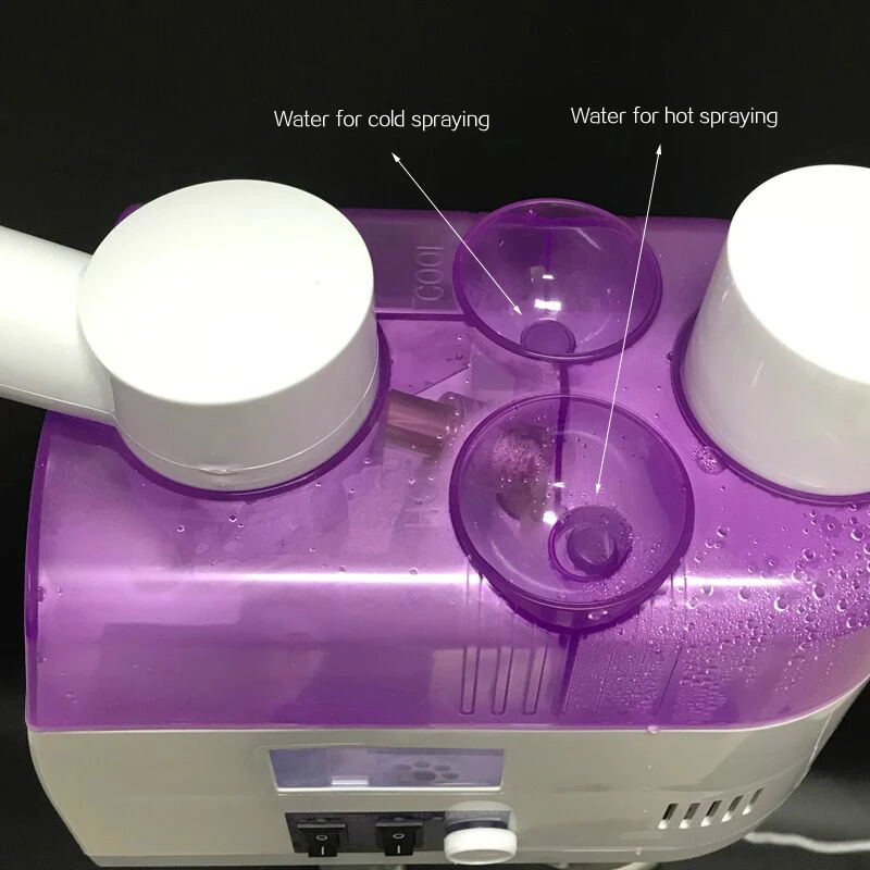 Горячий и холодный отпариватель для лица и увеличительная лампа увлажняющий отбеливающий косметический отпариватель для лица