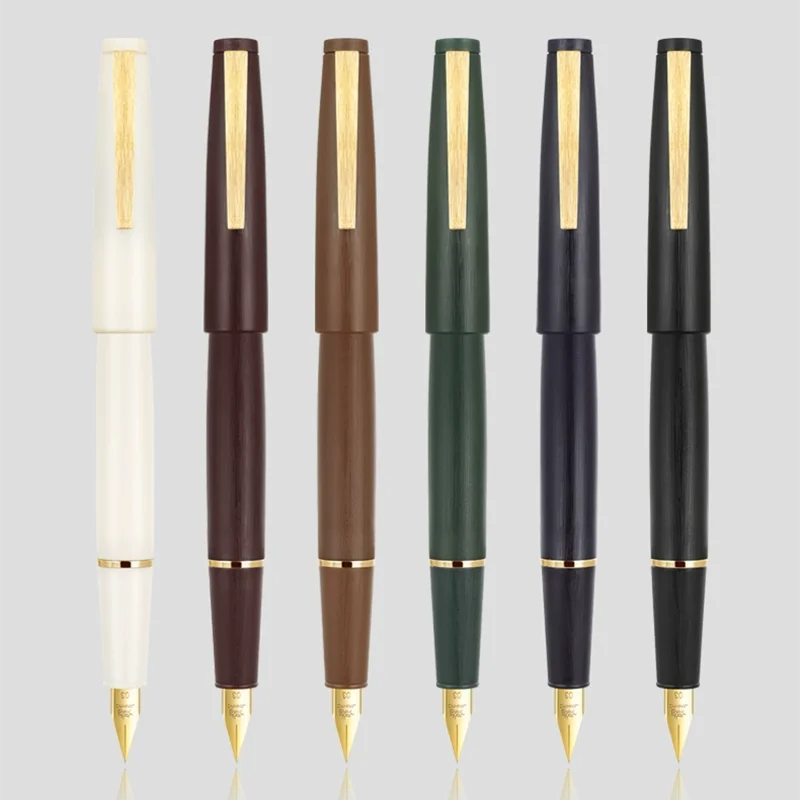 Jinhao 80 series Fiber black vintage premium pen custom office business gift metal smooth writing fountain pen calligraphy