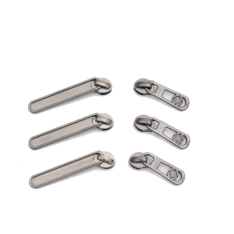 Garment Metal Zipper Puller Slider Brand Bag Zipper Head Puller Custom Logo Metal Zipper Pull
