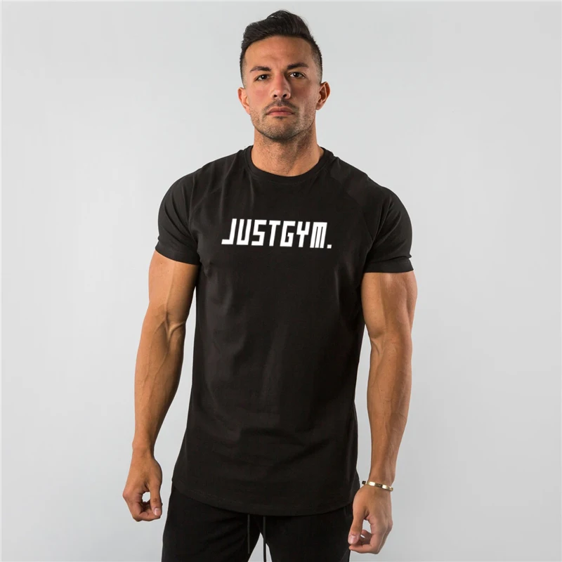 Custom Printing Logo Mens Sports Wear Gym Athletics Short Sleeves T Shirts Fitness Body Fit Cotton Training Shirts