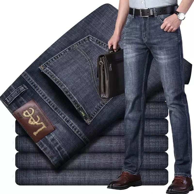 2023 fashion trouser blue custom he-man denim pant baggy pantalon stylish mens jeans