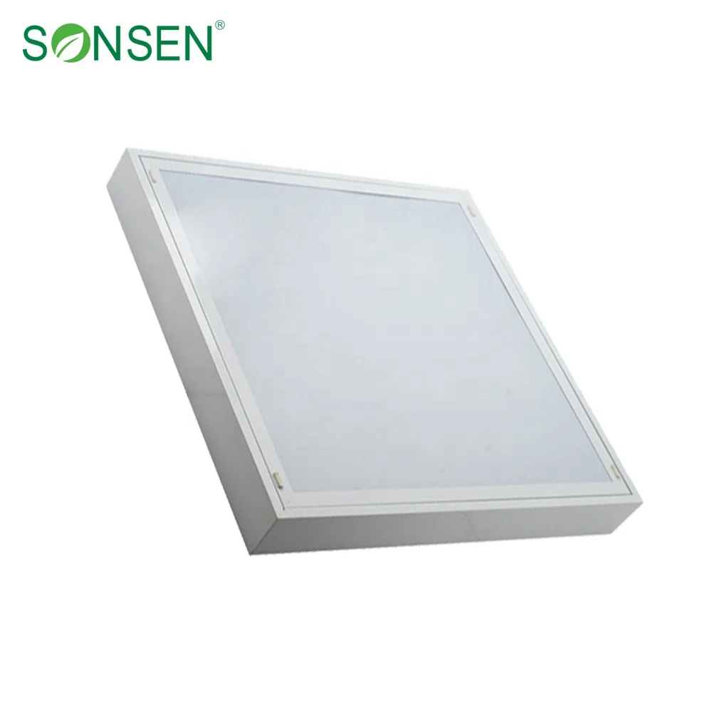 600X600mm led troffer panel light 2ft 9w 24w ceiling surface mounted 110V T5 T8 grille panel light fixture with clear diffuser