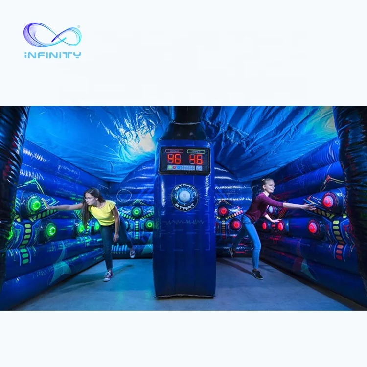 hot sale inflatable IPS sport games inflatable interactive arena inflatable play center Light Battle with Play System Arena
