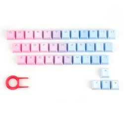 Translucent Keycaps Double shot Injection Molding Keycap Blue Custom Gaming Keyboard PBT Keycap Set