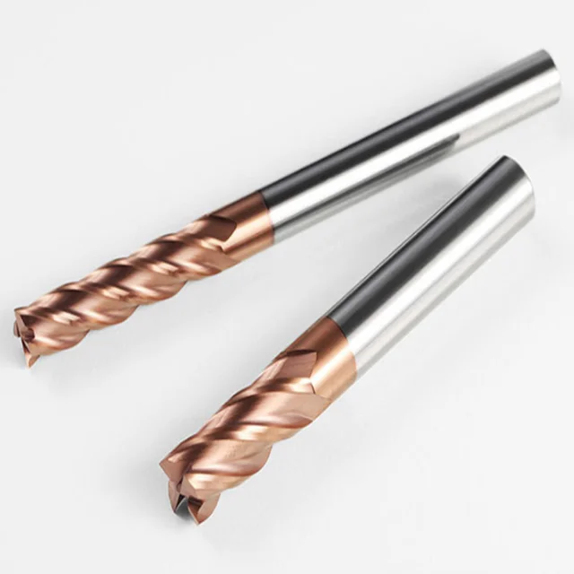 Diameter 10 mm Flattened CNC Solid Carbide Compression Spiral Router Bits End Mill Cutters