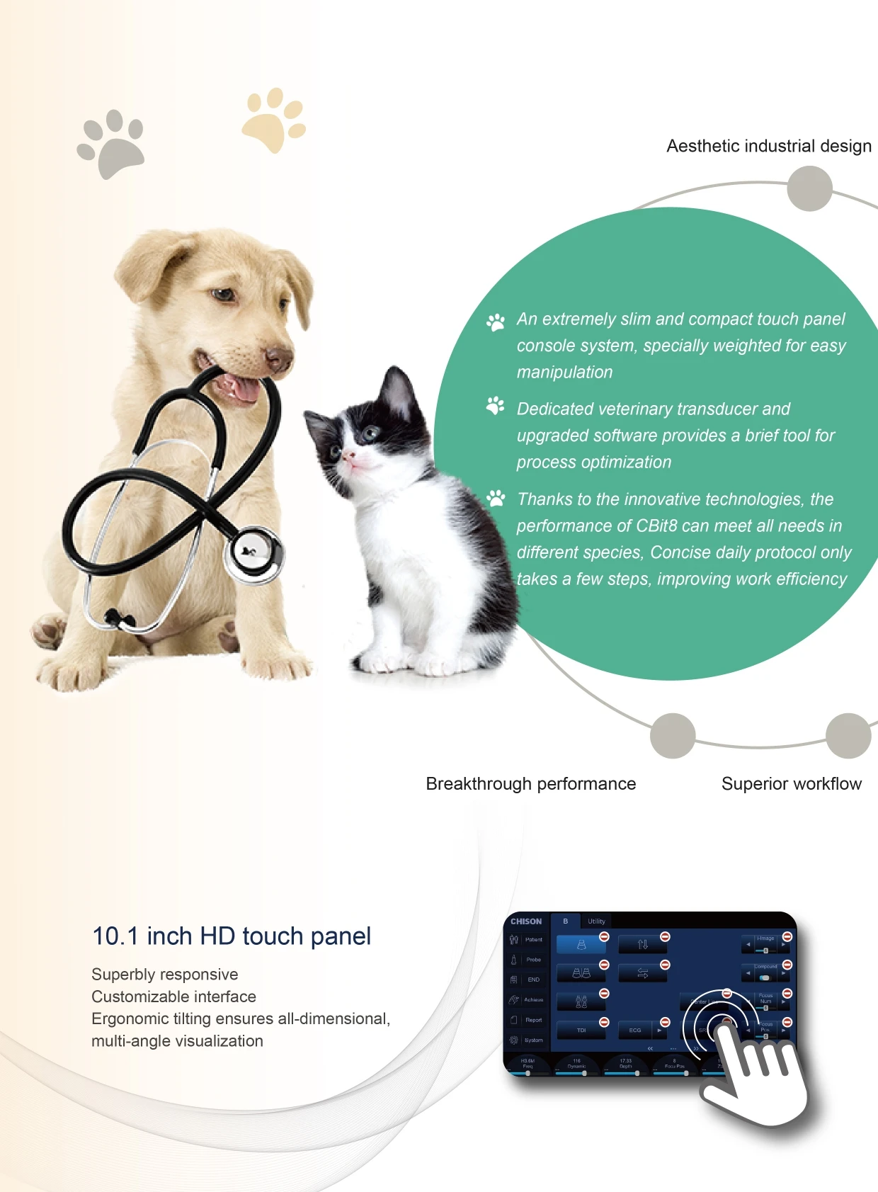 Ультразвуковой аппарат для комплексного лечения животных