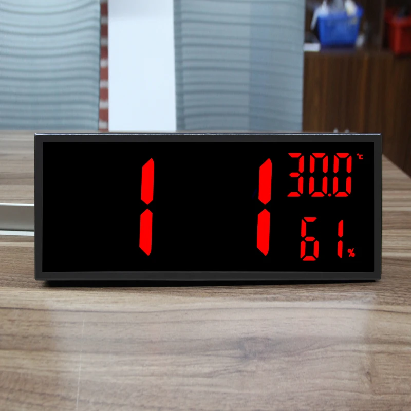 CHEETIE CP200 Home Decoration Time Date Alternate Display Desktop Calendar Clock With Alarm Clock