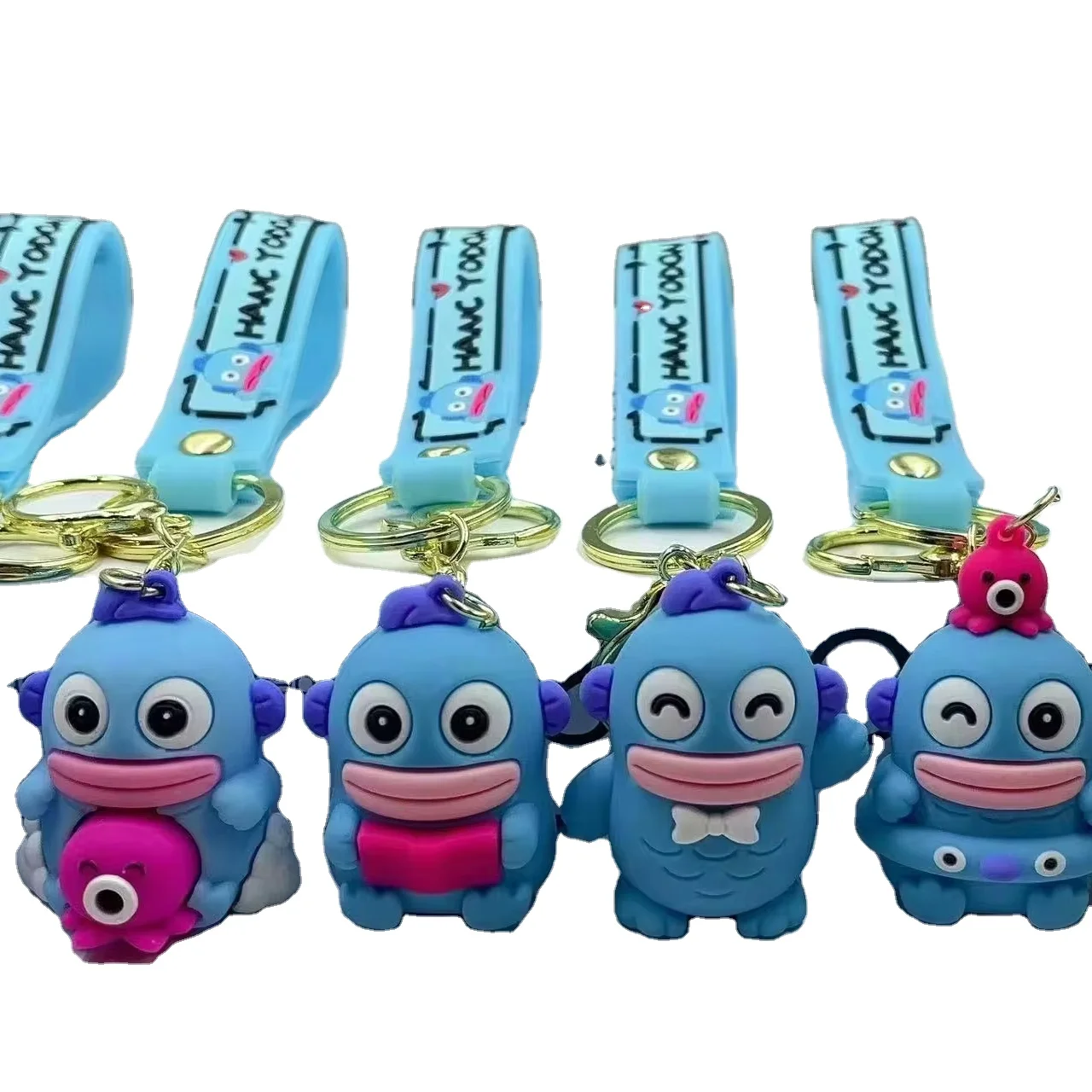 Factory specialized  custom Mini different cartoon shape pvc rubber 3d  keychain OEM silicone creative gift kering