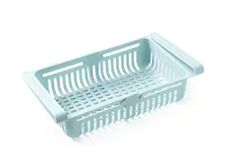 Hot Sale Kitchen Organizer Adjustable Refrigerator Storage Rack Fridge Freezer Shelf Holder Pull-Out Drawer Space