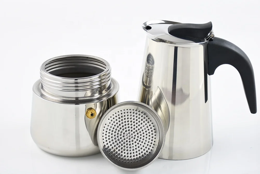 6 cup Stainless Steel Stove top moka pot Coffee Maker