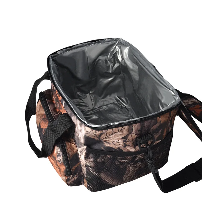 high quality Camouflage Polyester fabric food delivery Insulated Thermal Cooler Bag Picnic insulation Lunch Bag