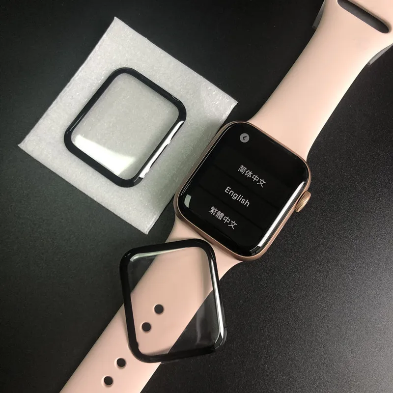 For apple iwatch 38 40 42 44mm 3D Full Glue Flexible PMMA Screen Guard Protective Film For apple iwatch 4/5/7