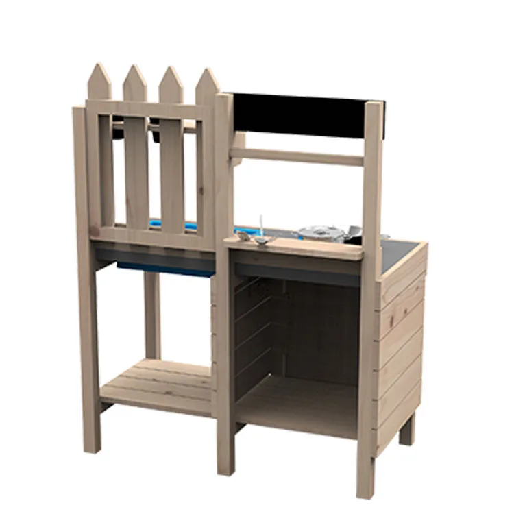 Children Wooden Kitchen Play Sets Cabinet Baby Kitchen Cooking role play Toy Set