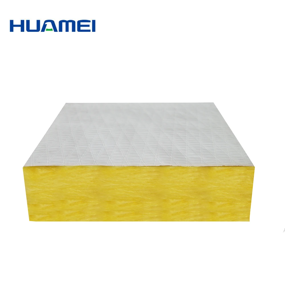 China Supplier Thermal Insulation Glass Wool Ceiling Tiles Acoustic Absorption Vapor Barrier Building Materials