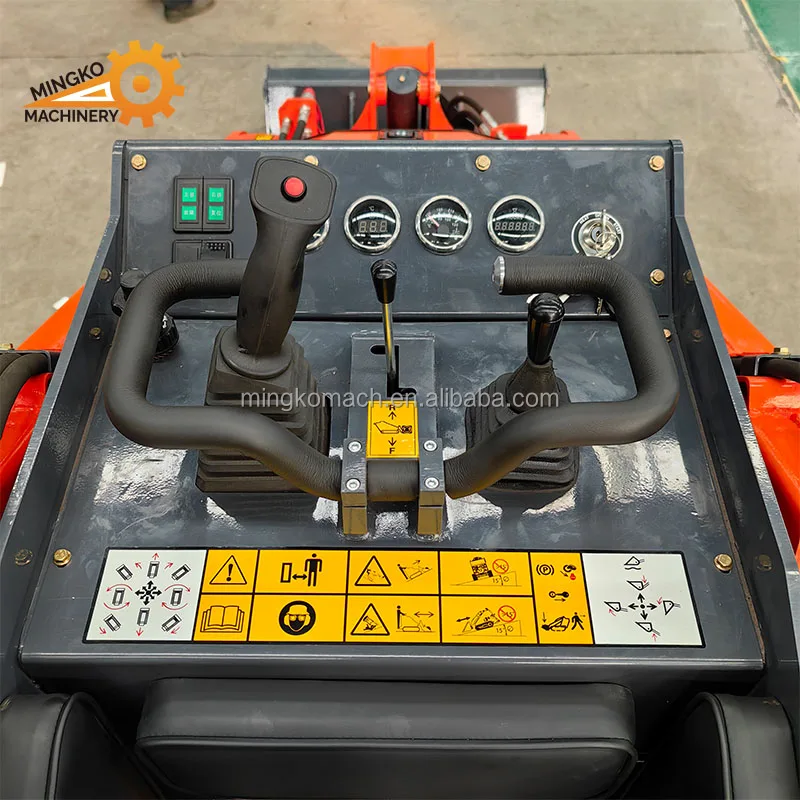 MKT1000 900mm width free entry and exit of some narrow spaces diesel mini skid steer loader