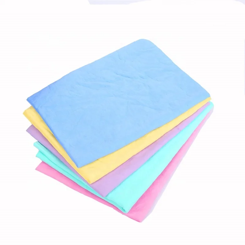 Multicolor Plain Magic Cloth Absorber Synthetic Chamois Leather Kitchen Cleaning Towel For Car Washing Hair Dry
