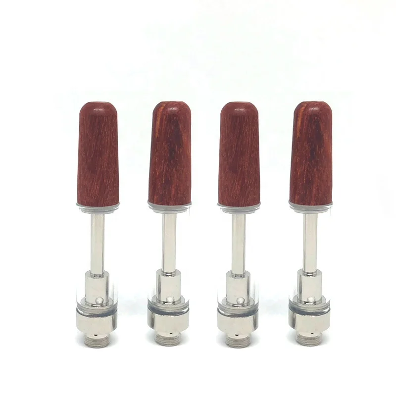 Высококачественный деревянный стеклянный керамический Катушка пустой картридж для вейпа Cbd. 5 мл деревянный картридж