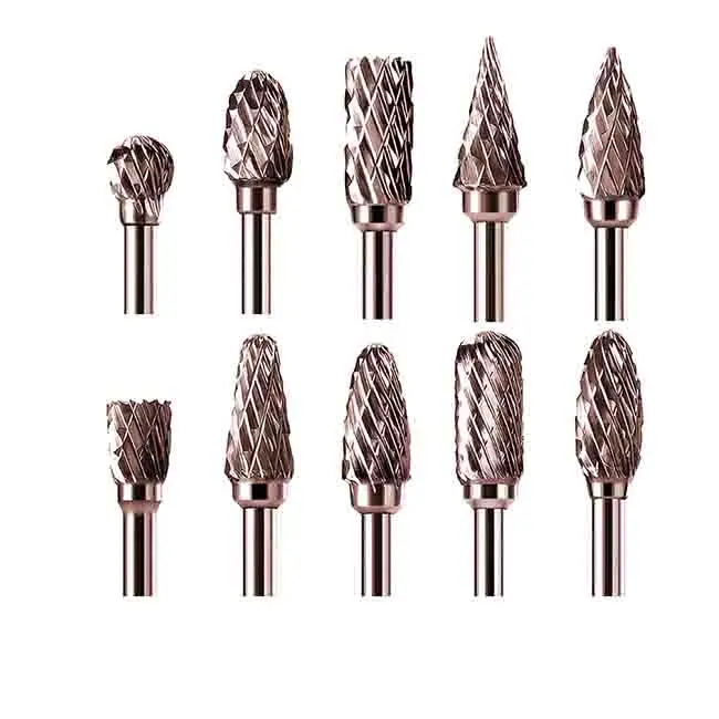 best selling 10 20pcs  3x3mm 3x6mm carbide tool carving grinding bit Rotary carbide burr Tungsten Set