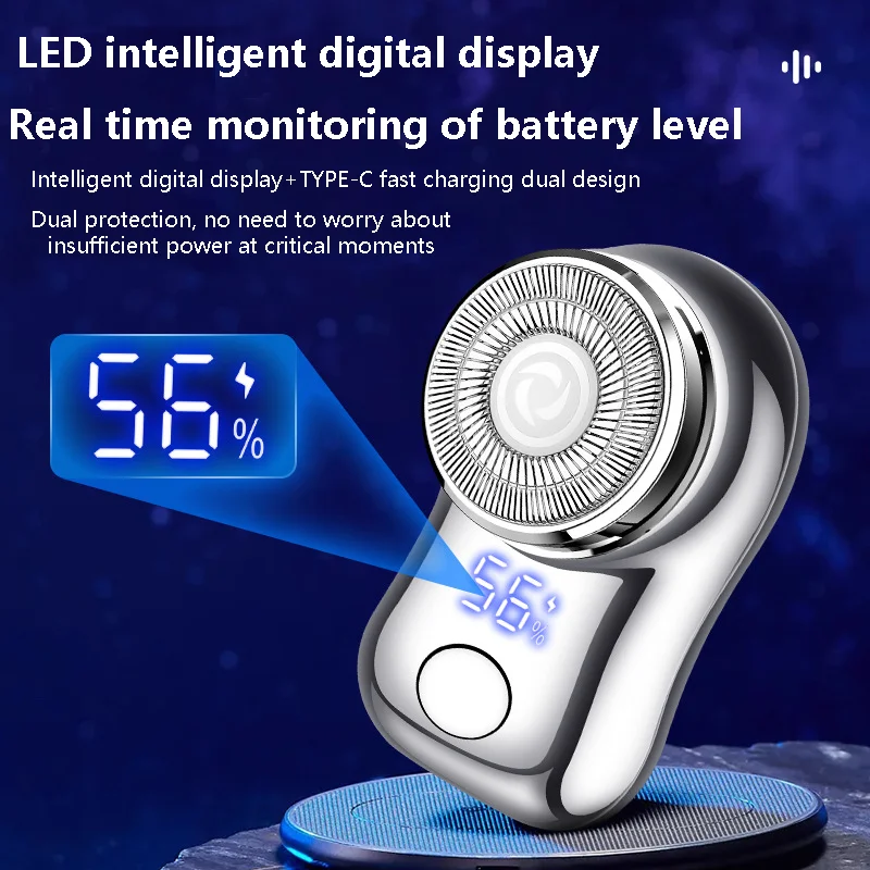 Powerful Portable Rechargeable Electric Mini Shaver Male Face Shaving Machine for Men Shinon Female Electric Razor Single Blade