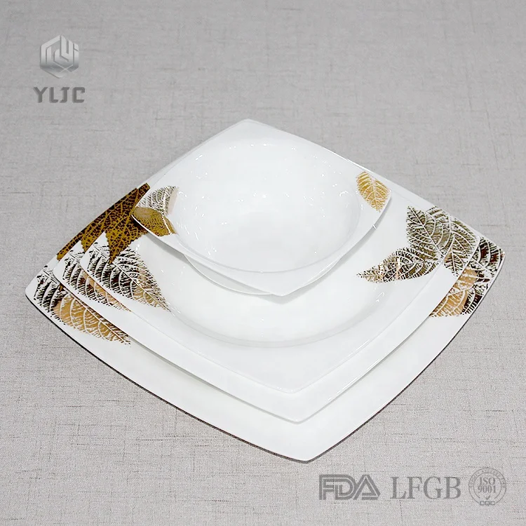 korean style custom printed brand home goods crockery tableware porcelain dinnerware sets