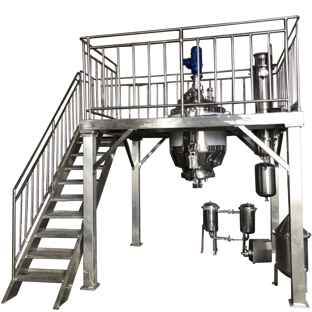 500l multifunctional extracting tank with platform and agitator