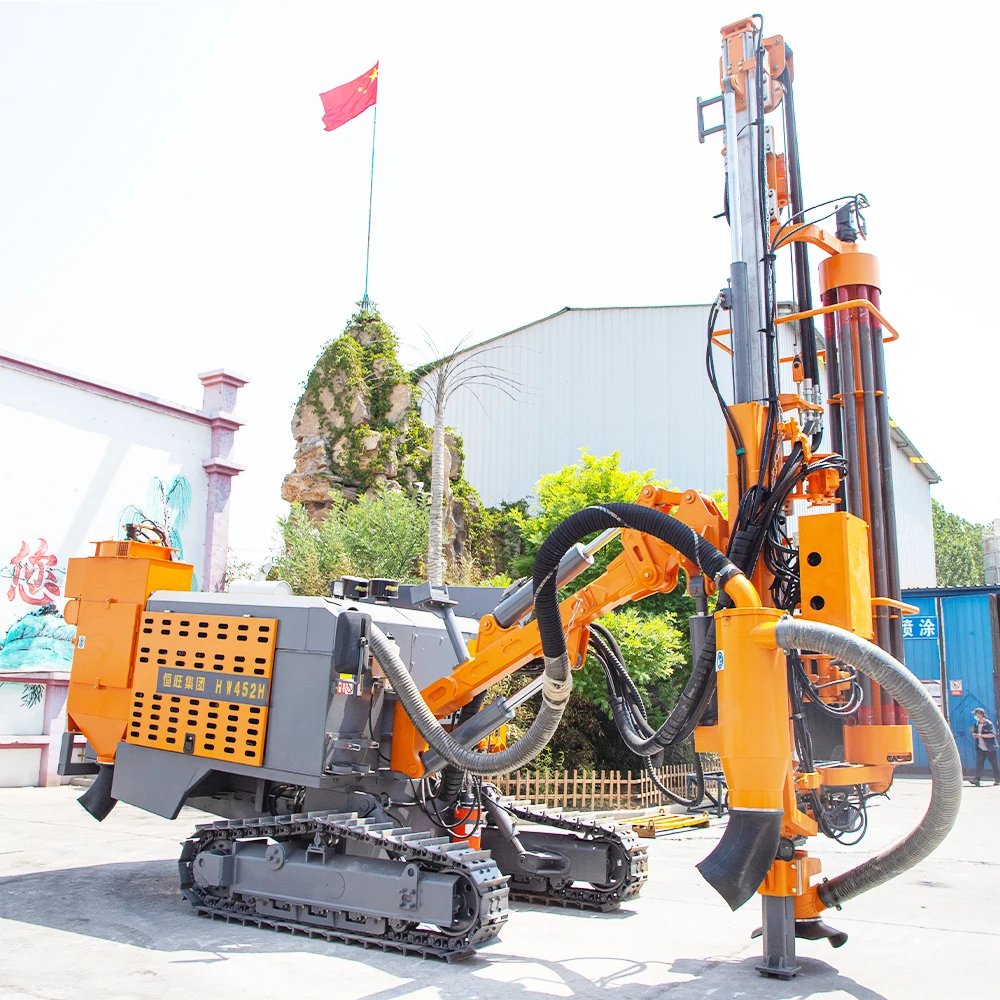 2024 Hengwang HW-452H Crawler Mounted Blast Hole Drill Rig for Mining Dth Drilling Machine