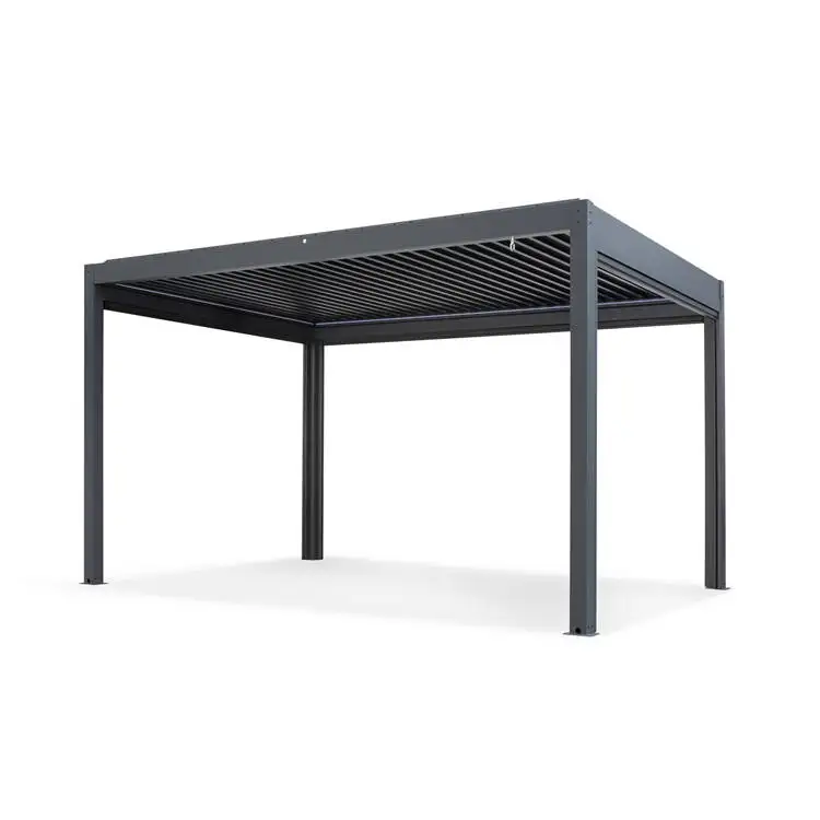 Large Aluminum Pergola Outdoor Top Sale Luxury Outdoor Living Pergola Modern Design Aluminium Louvre Pergola