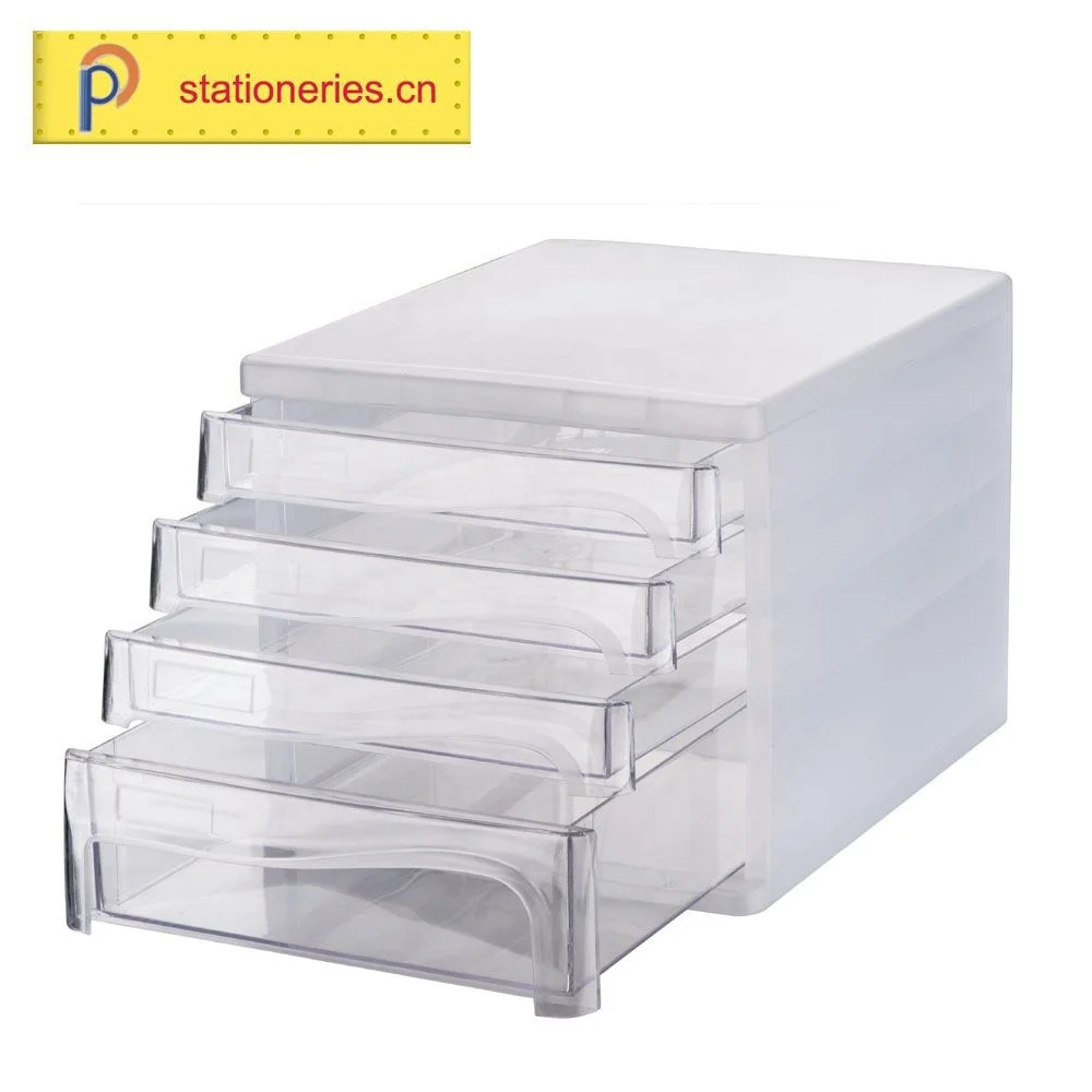 wholesale plastic office school home desk document file holder storage drawer box