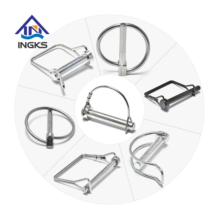 Farm Trailers Lawn Garden Count Wire Lock Pins 1/4 Inch Heavy Duty Safety Pin Shaft Locking Hitch Pin