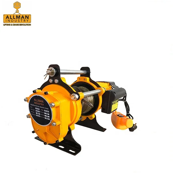 ALLMAN electric cable pulling winch with hook