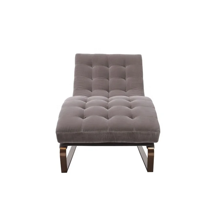 Роскошный бархатный стул для гостиной OEM с золотой металлической