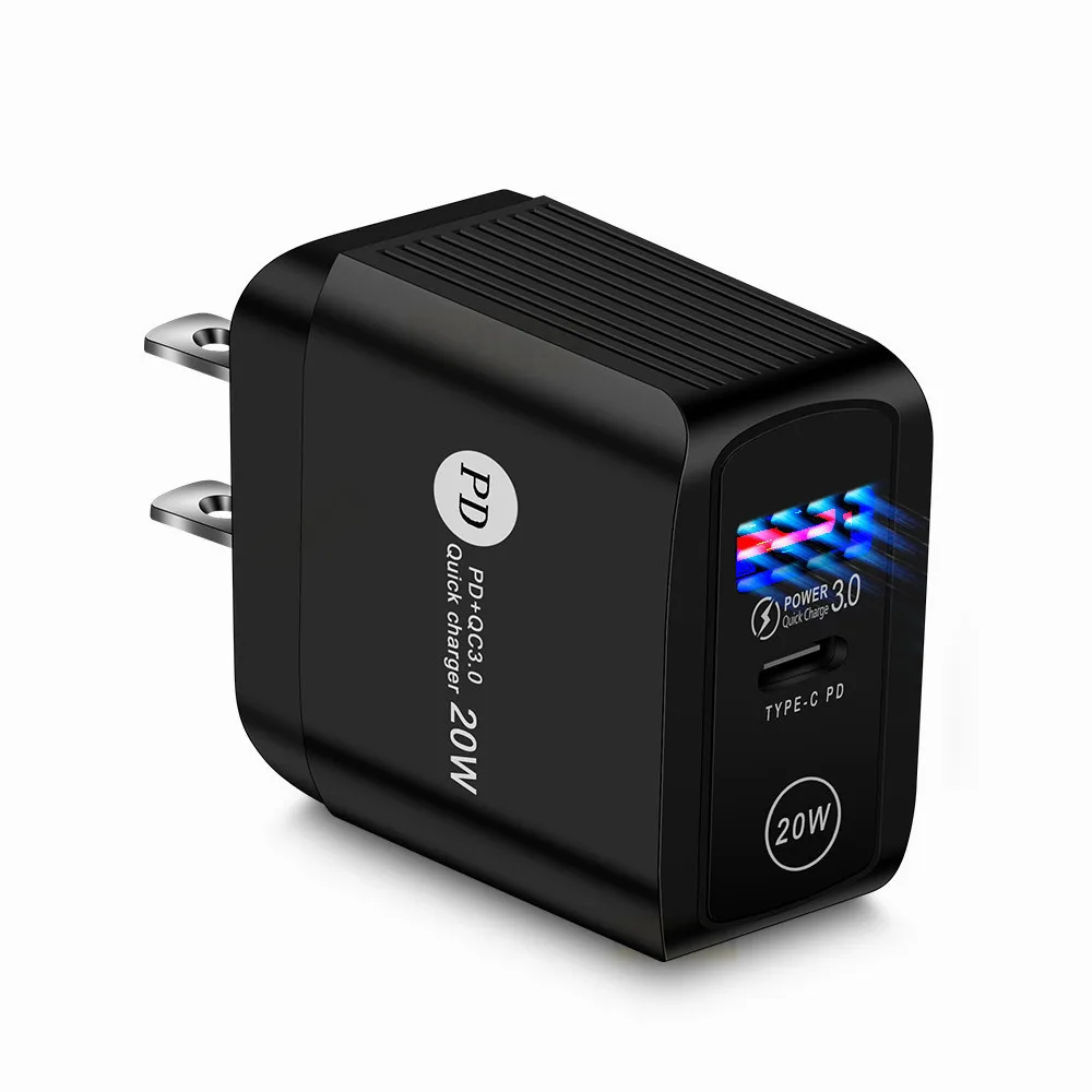 Лидер продаж 2021 новый продукт QC3.0 + PD20W 20wPD мобильные телефоны планшеты мощные наушники многофункциональное зарядное