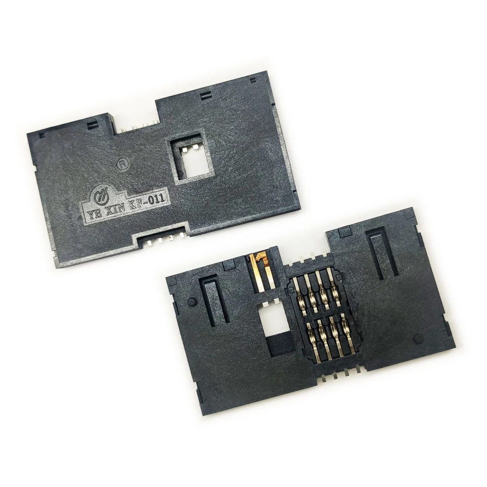 Original chip card reader 8PIN SMT TYPE normally open IC card connector for pos PAX S910